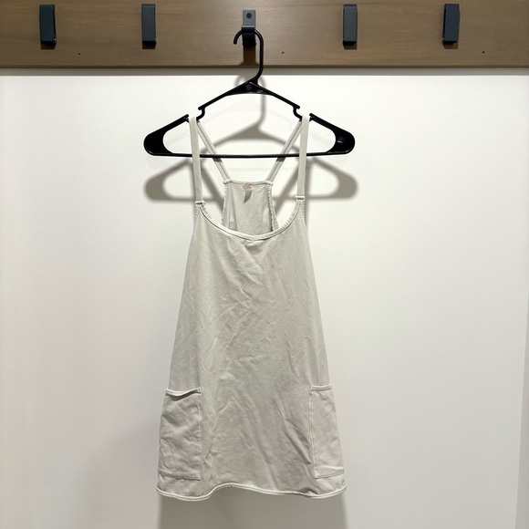 Free People Movement Hot Shot Athletic Mini Dress — Light Gray - Size XS - Picture 1 of 7